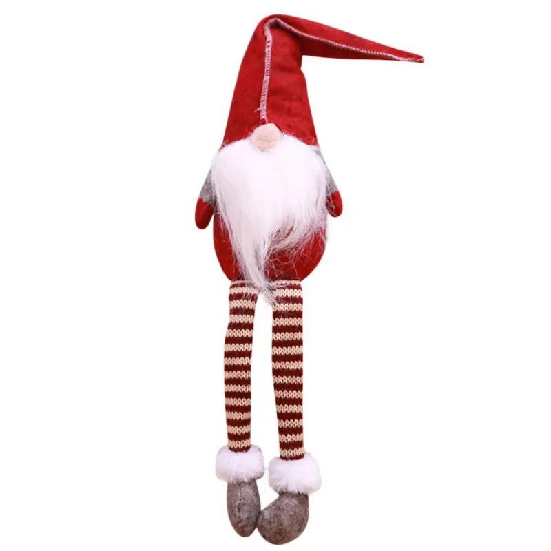 Christmas Gnome Decoration Gifts Swedish Figurines Sitting long-legged elf | Rosegal US