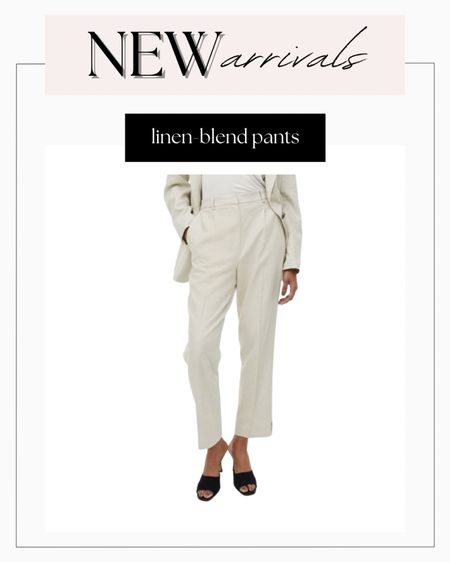 These linen-blend pants are perfect for spring work wear!

#LTKworkwear