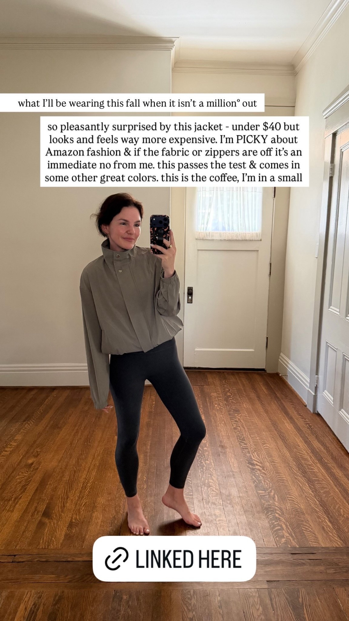 so pleasantly surprised by this jacket - under $40 but looks and feels way more expensive. I’m PICKY about Amazon fashion & if the fabric or zippers are off it’s an immediate no from me. this passes the test & comes in some other great colors. this is the coffee, I’m in a small

#LTKgrwm #LTKActive #LTKootd