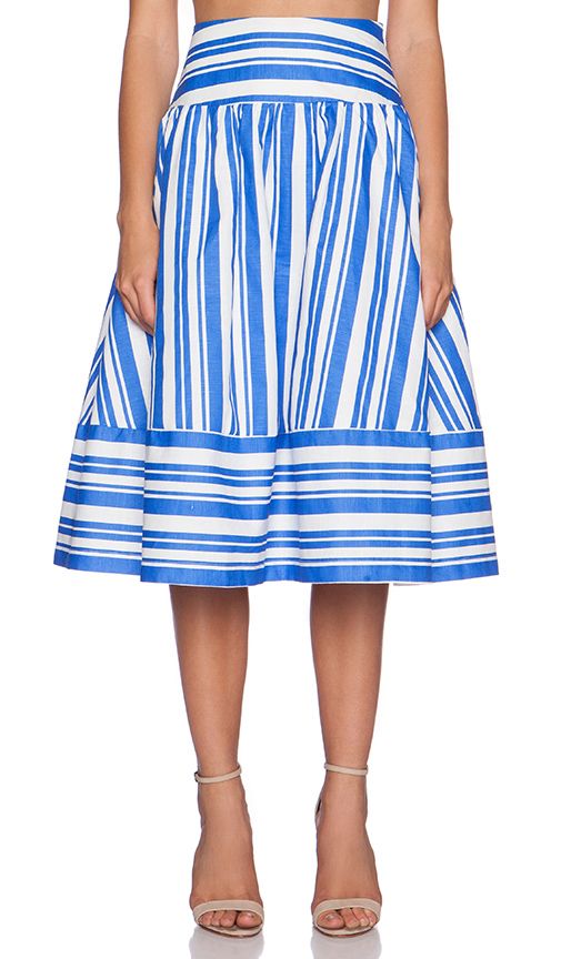 Striped Full Skirt | Revolve Clothing