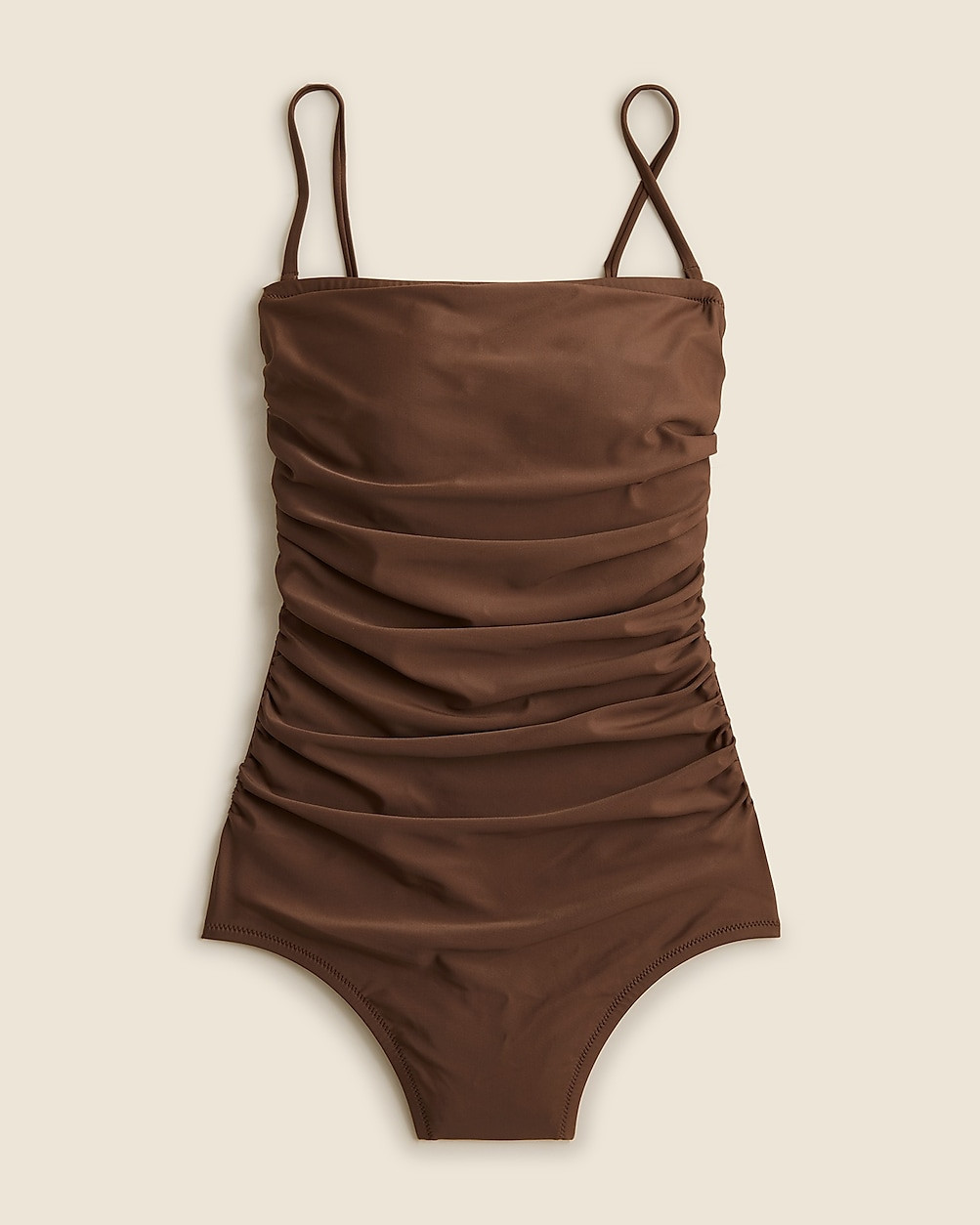 Gemma ruched bandeau one-piece | J. Crew US