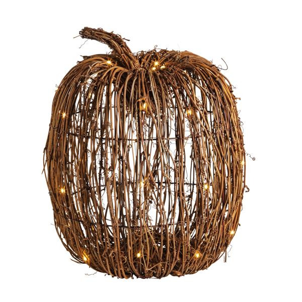 Tall Woven LED Pumpkin | Mud Pie