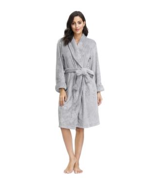 Ink+Ivy Women's Embossed Plush Robe 42" Hps | Macys (US)