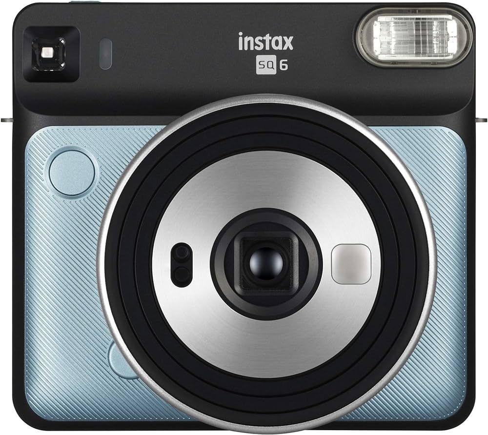 Fujifilm Instax Square SQ6 - Instant Film Camera - Aqua Blue | Amazon (US)
