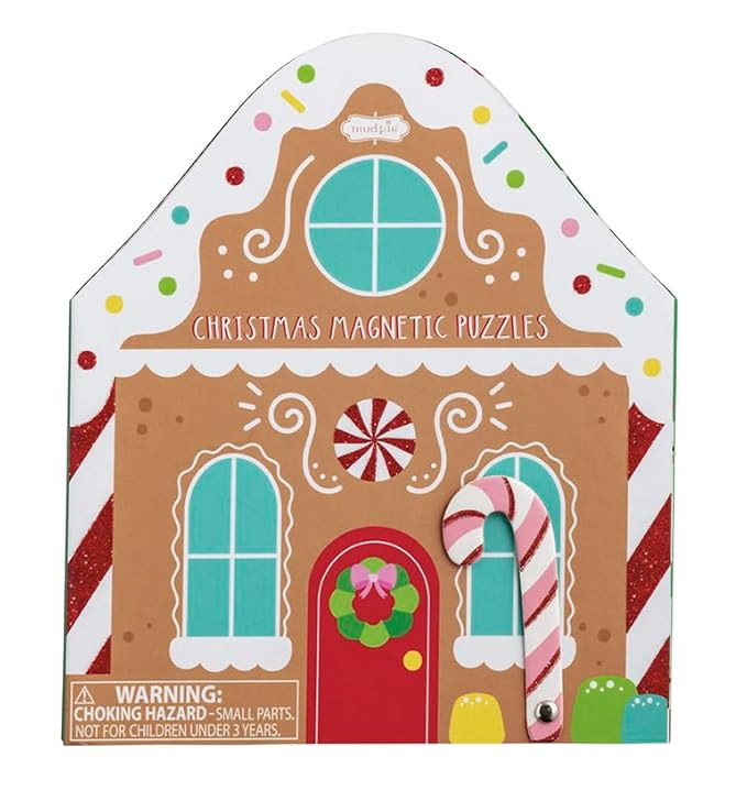 Mud Pie Kids Christmas Gingerbread Magnetic Book | Amazon (US)