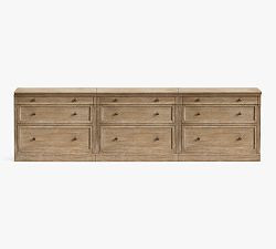 Livingston Media Console with File Cabinets (105") | Pottery Barn (US)