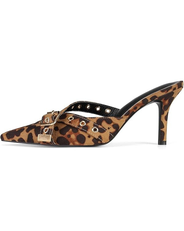 Dsevht Black Kitten Heels for Women Pointed Toe Heels Dressy Bow Heels Vintage Heels Mules Sexy P... | Amazon (US)