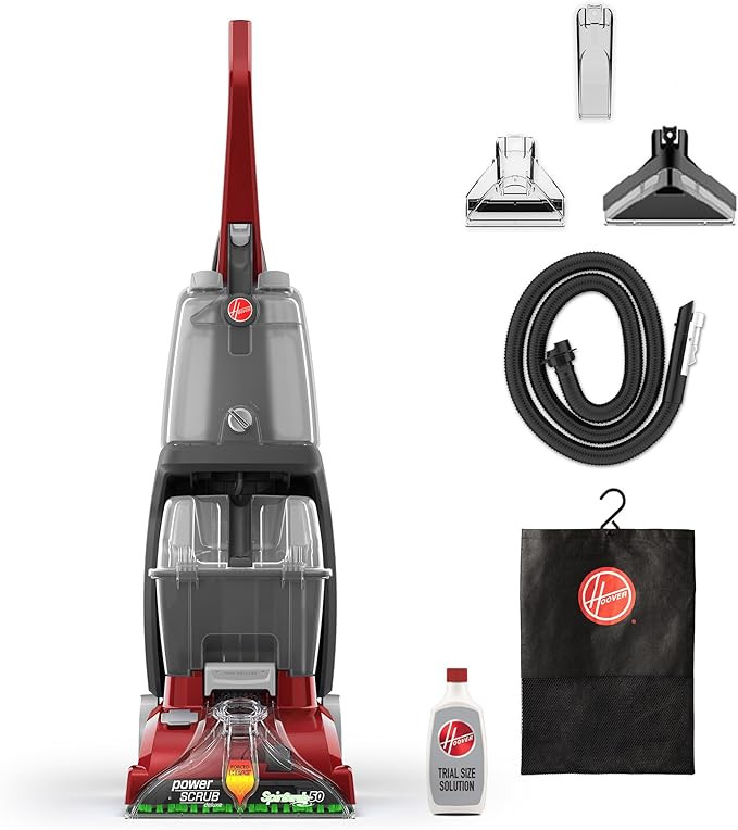 Hoover PowerScrub Deluxe Carpet Cleaner Machine for Carpet and Upholstery, Deep Cleaning Carpet S... | Amazon (US)