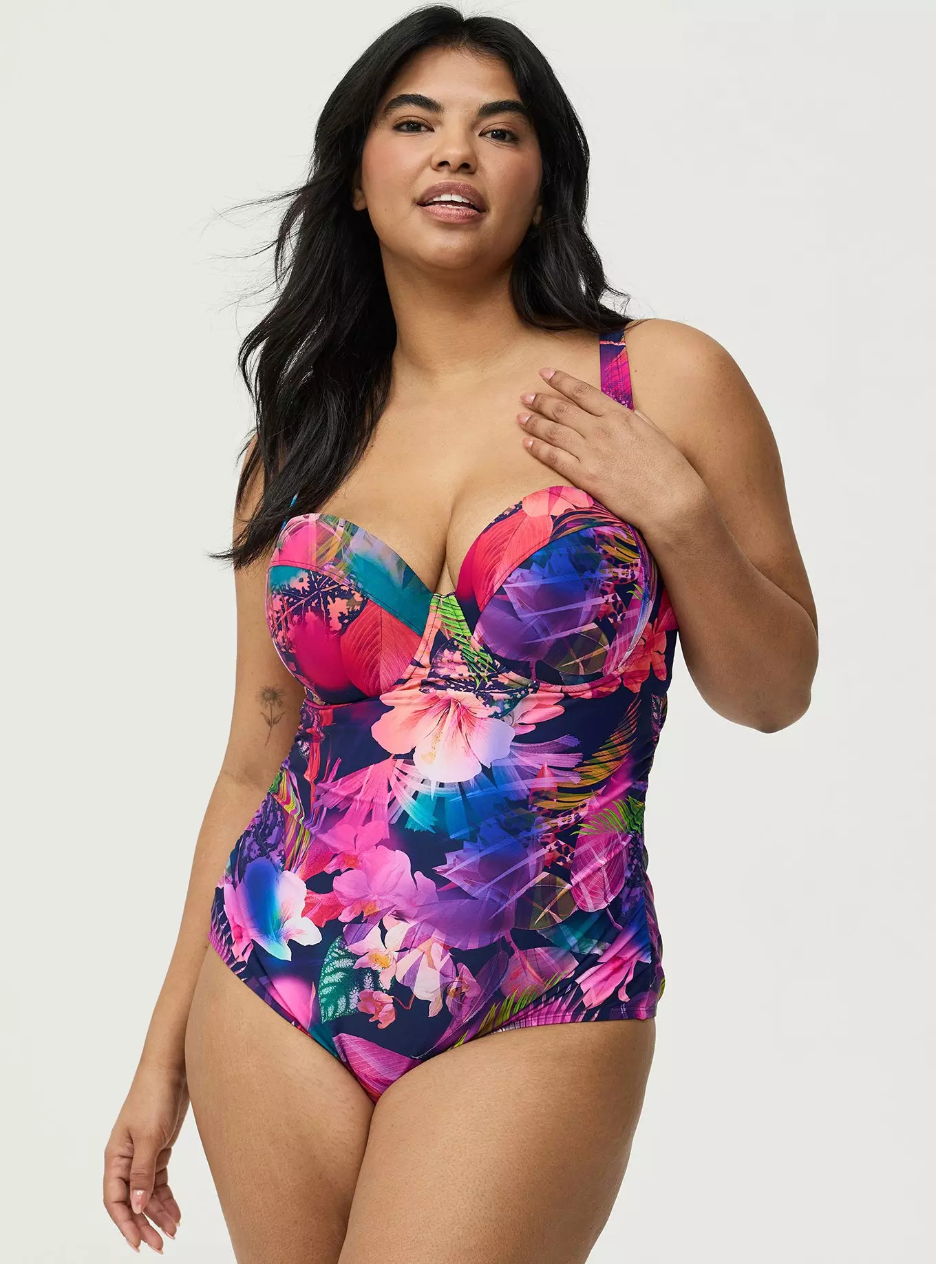 Slim Fix Push-Up Cheeky One Piece Swimsuit | Torrid (US & Canada)