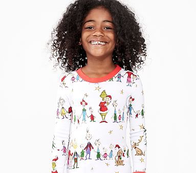 Dr. Seuss's The Grinch™ Organic Pajama Set | Pottery Barn Kids | Pottery Barn Kids