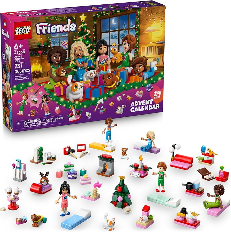 LEGO Friends Advent Calendar 2025 Building Toy - Holiday Countdown Set for Girls & Boys, Ages 6+ ... | Amazon (US)