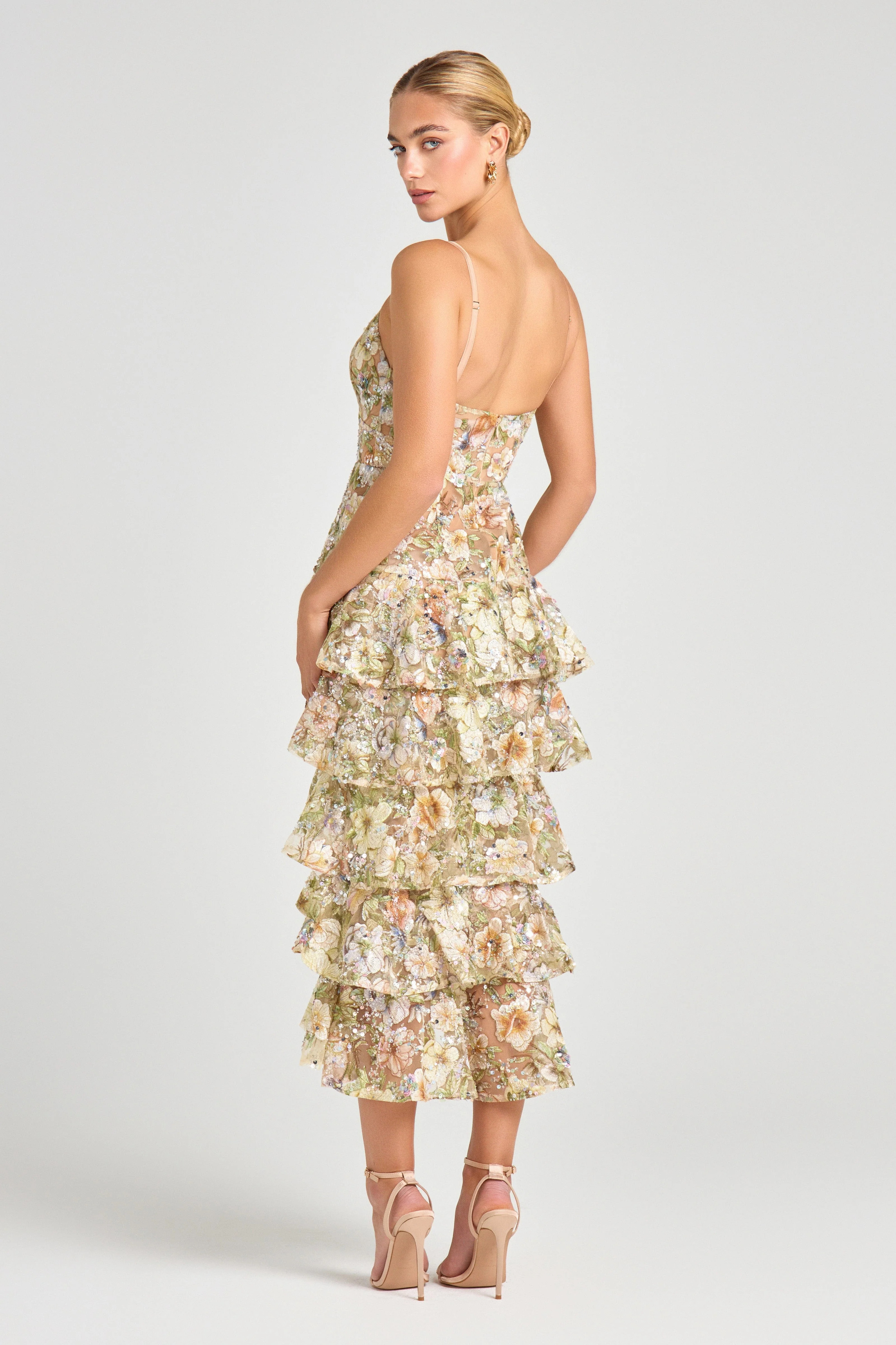 Saffron Floral Dress | Nadine Merabi