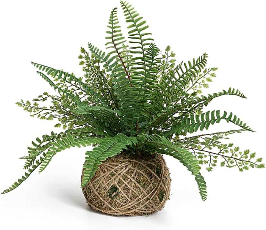 Artificial Boston Fern Plants Bushes Faux Plants Shrubs Greenery for House, Office, Garden, Inddo... | Amazon (US)