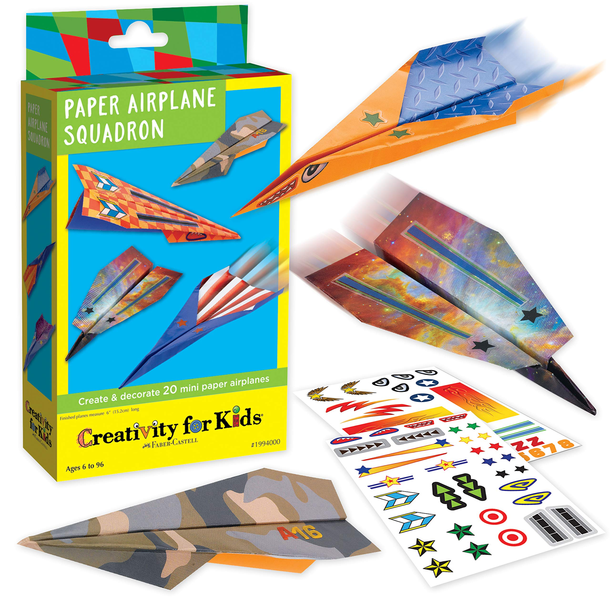 Creativity for Kids Paper Airplane Squadron - Create 20 Paper Airplanes, Crafts for Boys and Girl... | Amazon (US)
