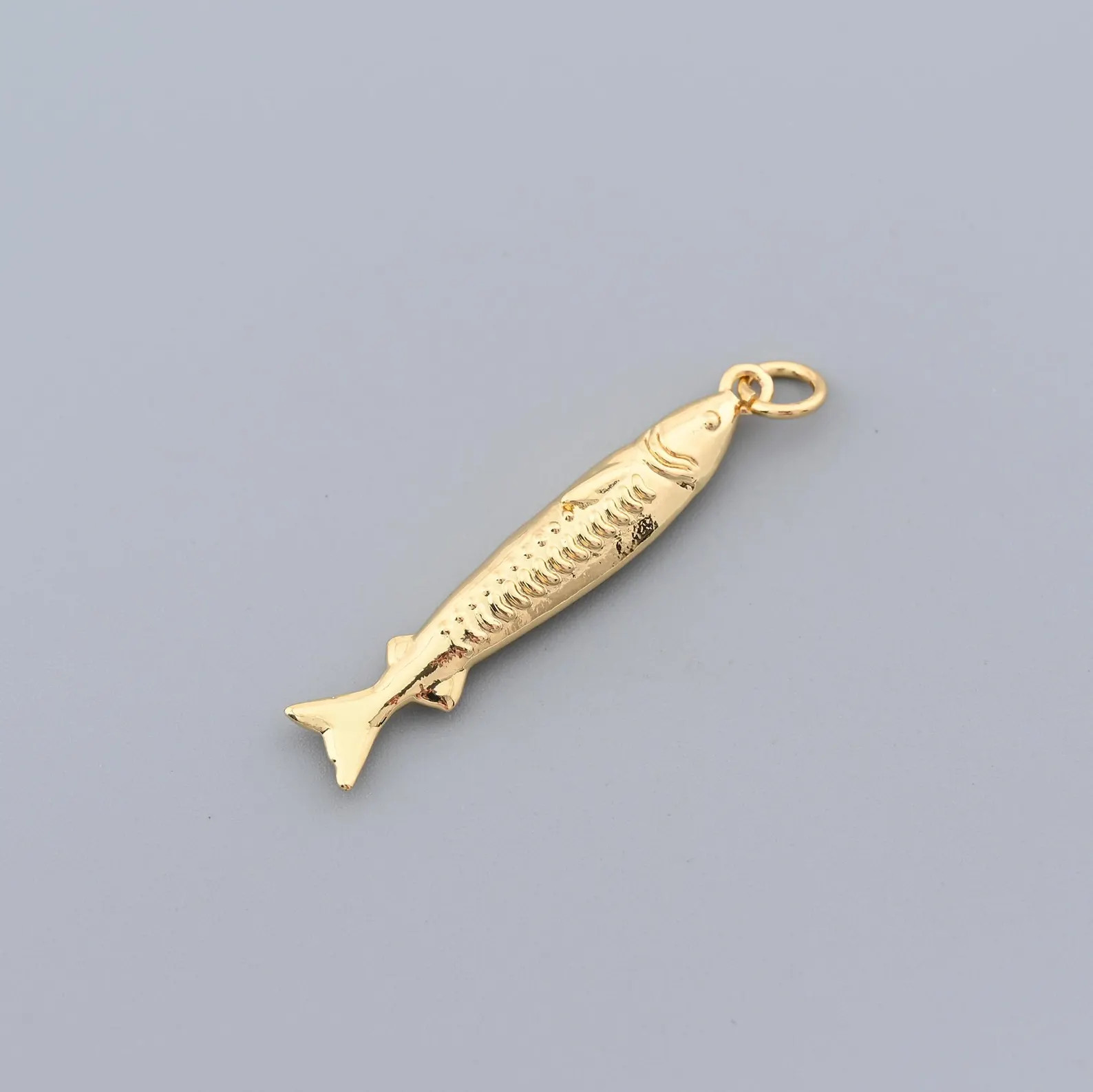 Long Skinny Fish Pendant in 18K Gold Filled Finish for Nautical Jewelry or Ocean Style Necklace 5... | Etsy (Global)