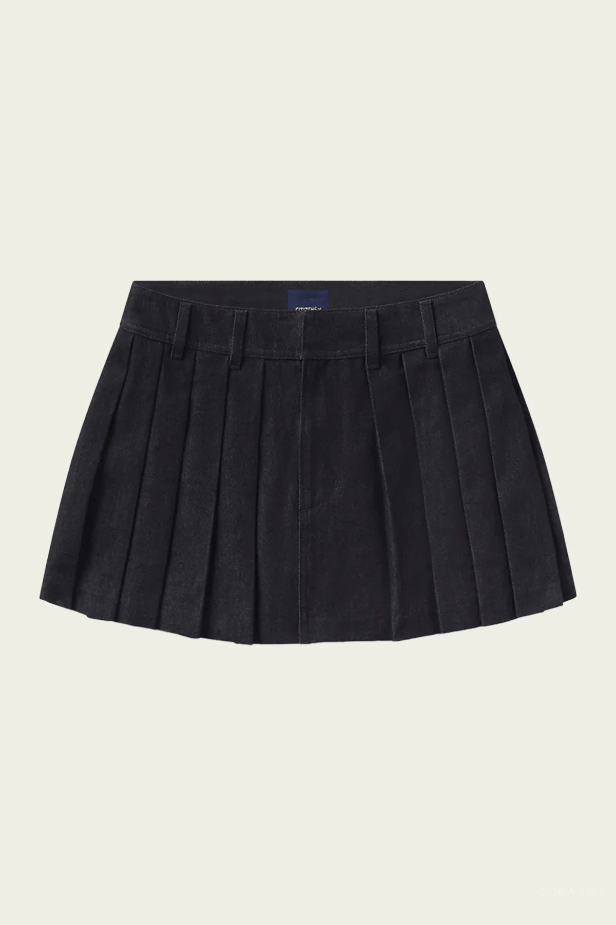 Pleated Mini Skirt in Juno - Blue 28 | Shop Olivia
