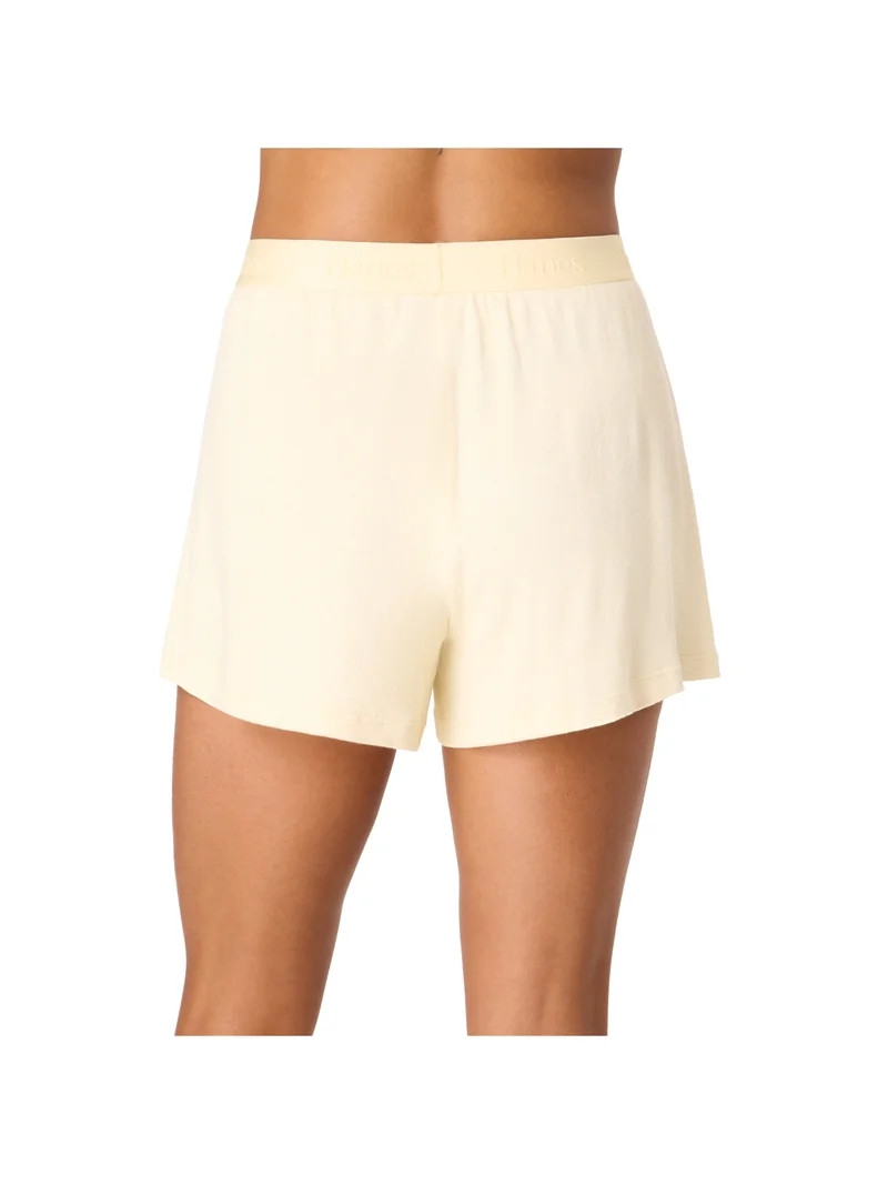 Hanes Originals Women's SuperSoft Comfywear Rib Sleep Shorts, Sizes S to 2X | Walmart (US)