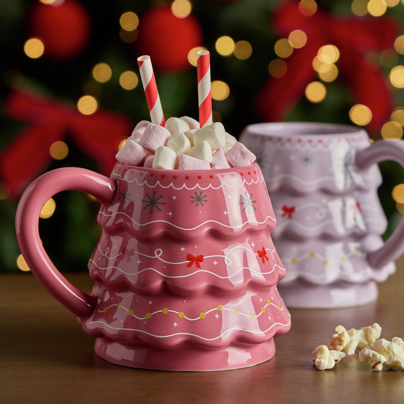Argos Home Assortment Christmas Tree Shaped Mug | argos.co.uk