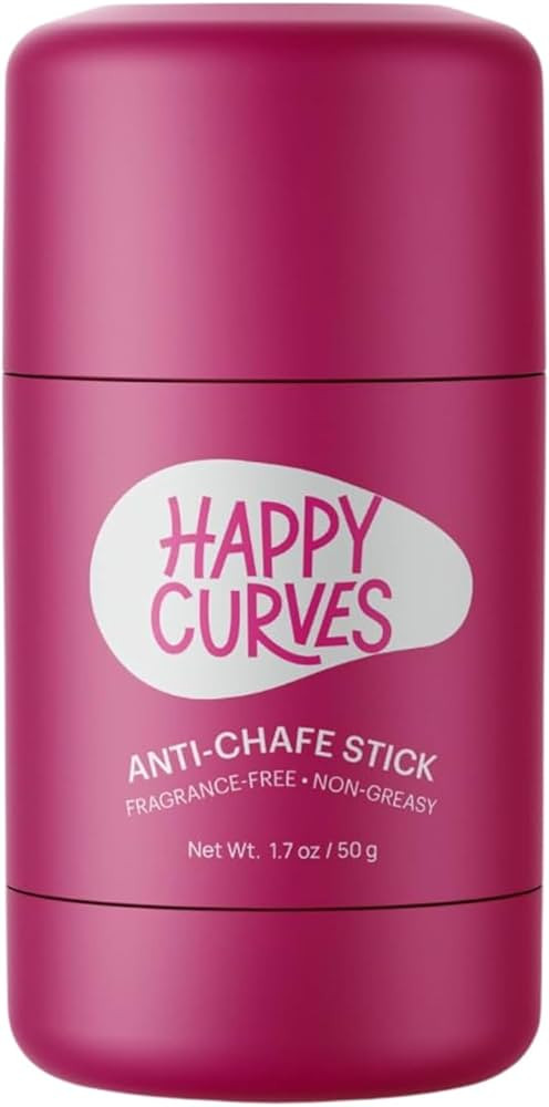 HAPPY CURVES Anti-Chafe Stick - Chafing and Friction Defense for Women, Ideal for Thighs, Underar... | Amazon (US)