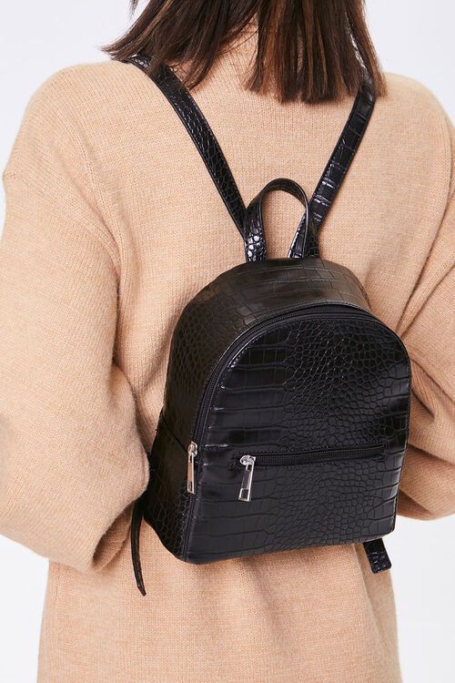 Faux Croc Leather Backpack | Forever 21 (US)