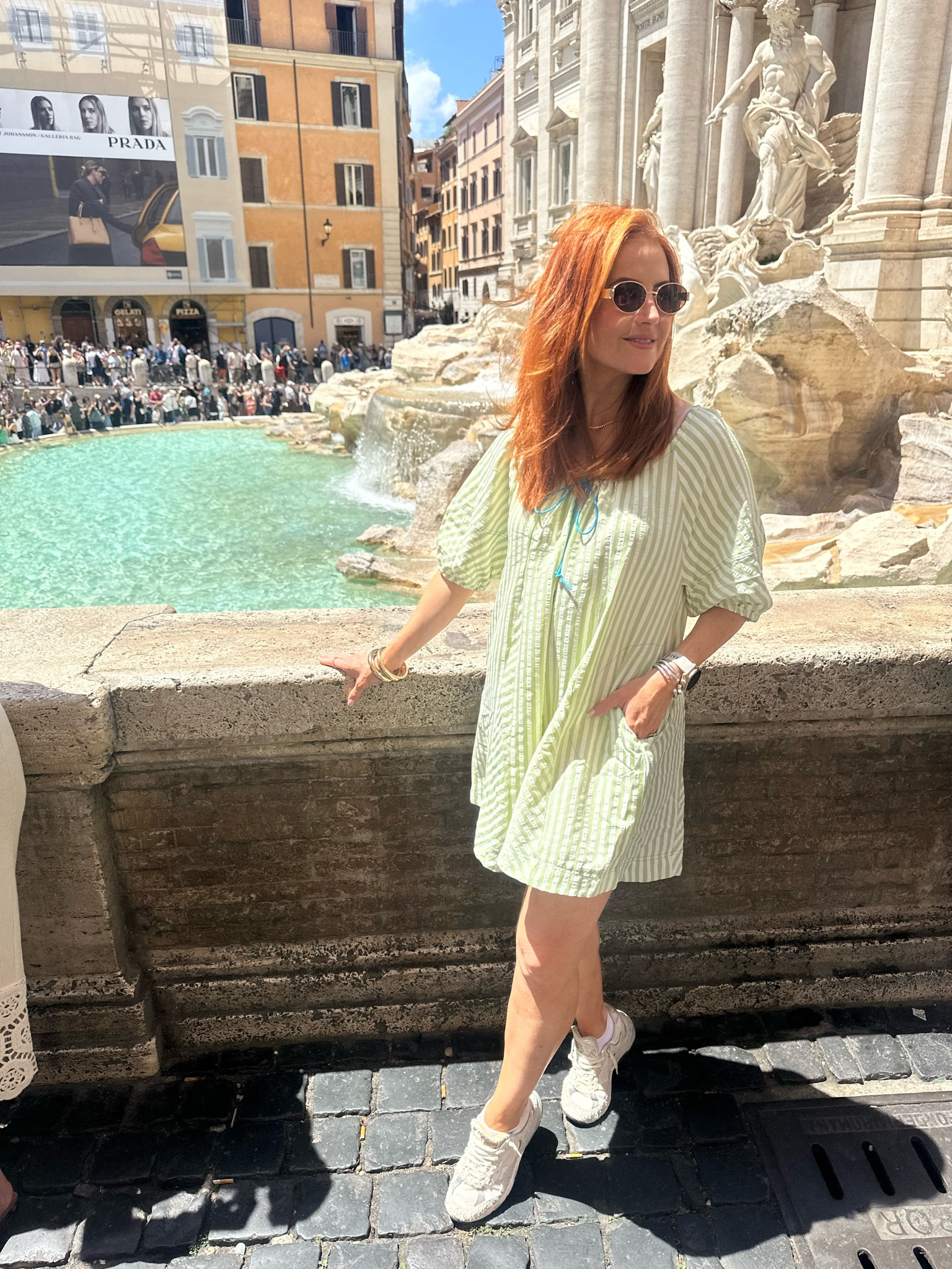 Comfy Summer romper which looks like a dress but is a romper. 💚🤍🇮🇹

#LTKFindsUnder50 #LTKStyleTip #LTKOver40