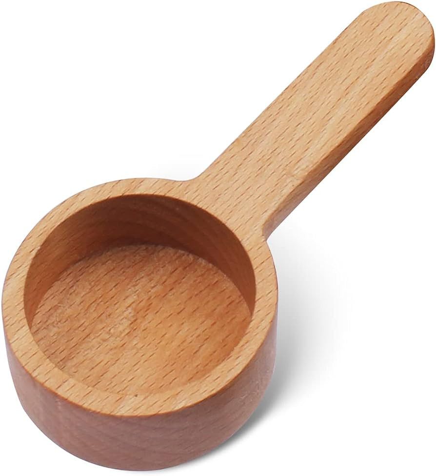 Wooden Coffee Spoon, Coffee Scoop Measuring for Coffee Beans, Whole Beans Ground Beans or Tea, Ho... | Amazon (US)