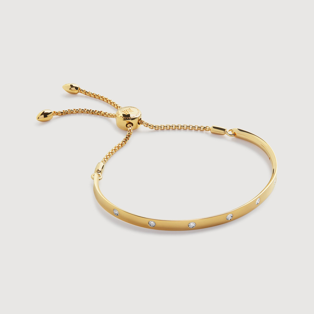 Gold Fiji Diamond Friendship Bracelet Lab Grown Diamond | Monica Vinader (US)