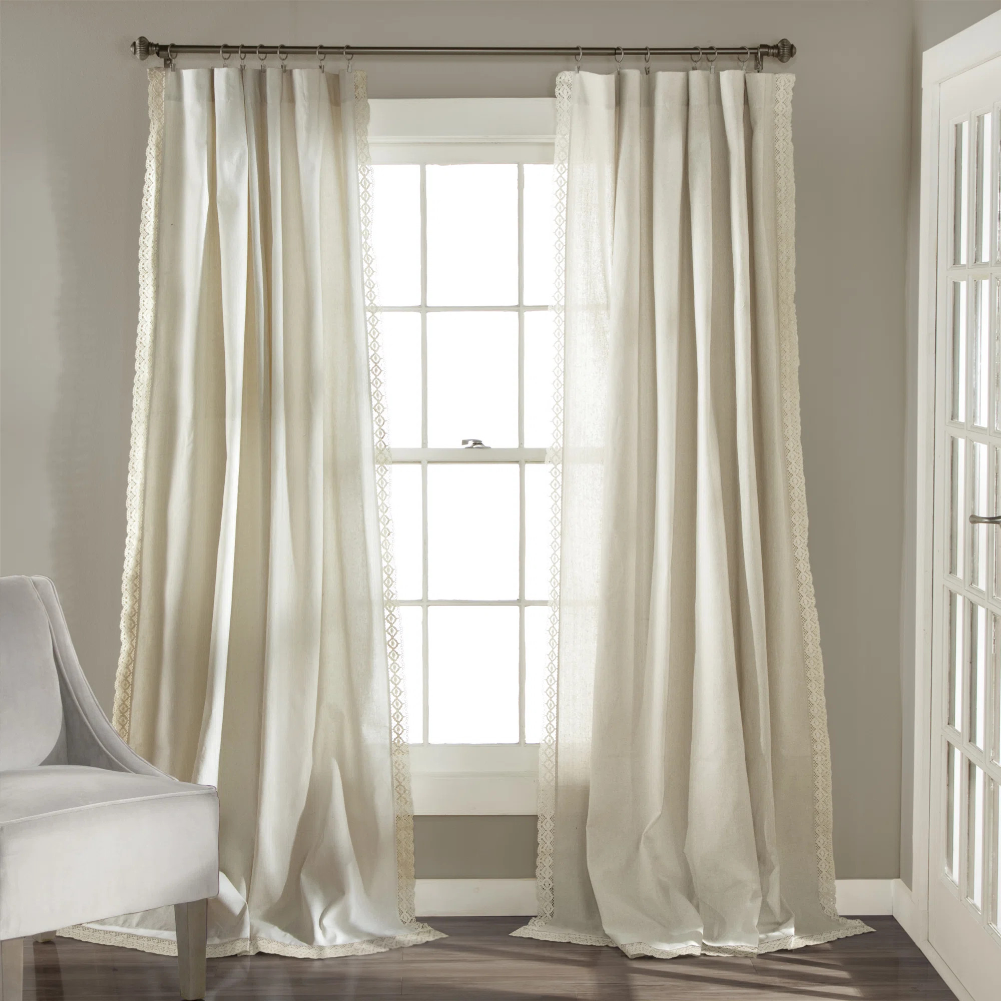 Rosalie Semi Sheer Curtain Pair (Set of 2) | Wayfair North America