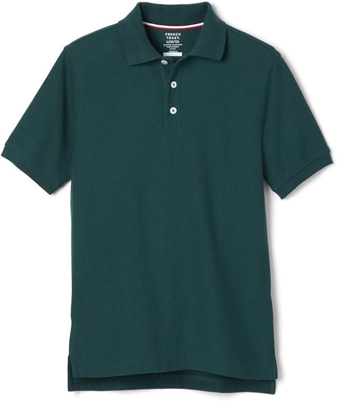 French Toast Boys' Short Sleeve Pique Polo Shirt (Standard & Husky) | Amazon (US)