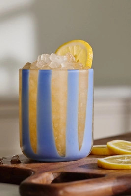 The Ribbon Stripe Juice Glass | Anthropologie (US)