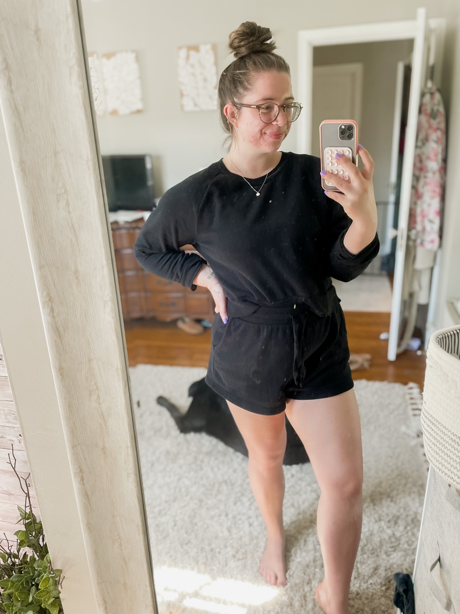 My fav matching set in black! 
Size L in top and bottom
Only $35 for the set!

#LTKunder50 #LTKFind #LTKfit