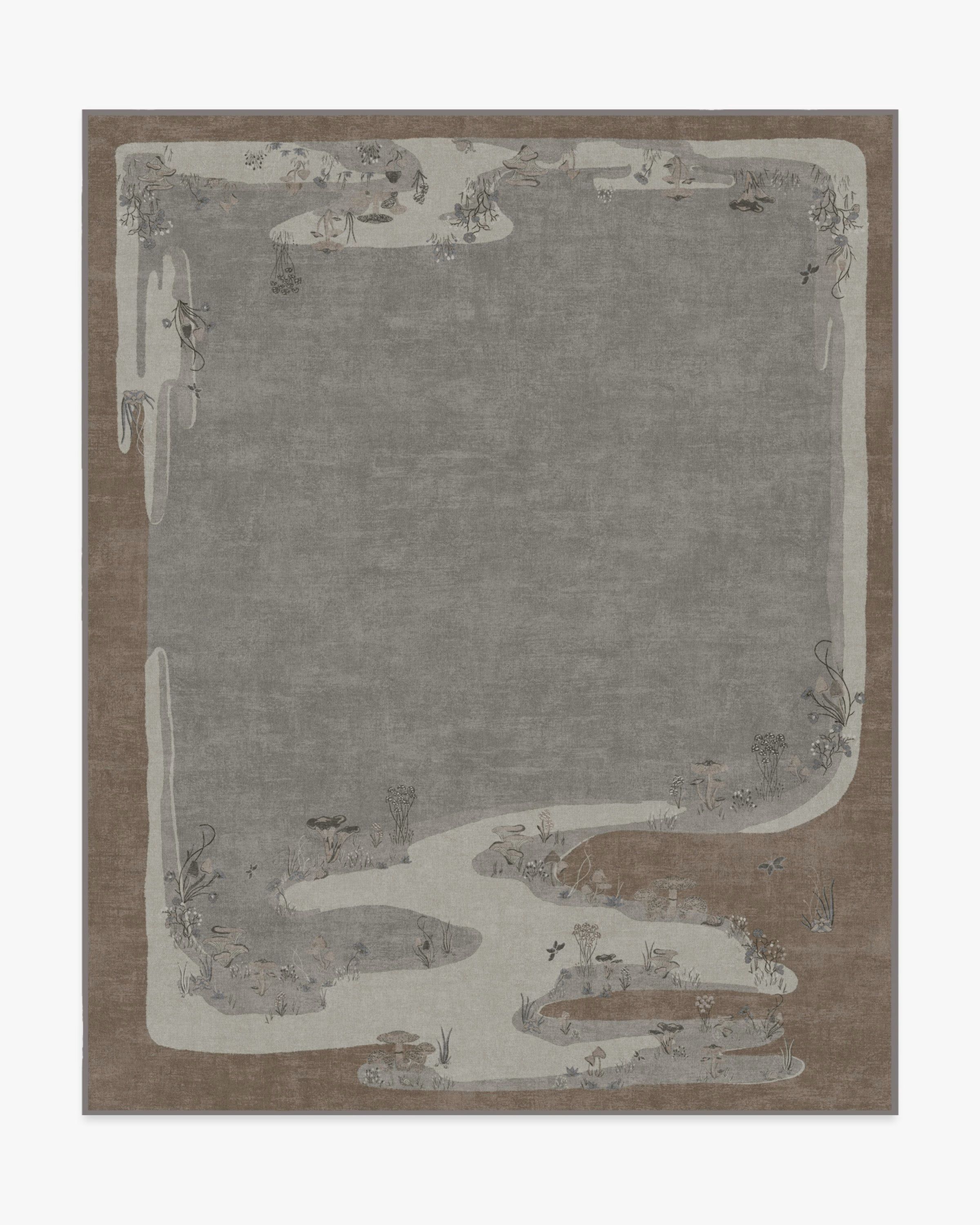 Architectural Digest Mushroom Dream Grey Taupe Rug | Ruggable