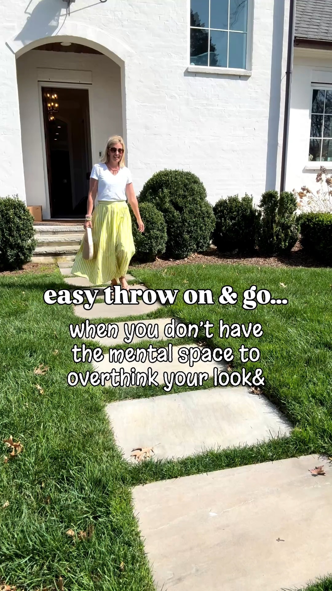 You will be walking on sunshine when you step out in any of these looks! It’s amazing what wearing a little color will do for your mood & put a little pep in your step. 
Skirt & White Tee - xs
Dresses - xs 
White Set - xs top & small shorts
Sandals - 38 tts


#LTKmomlife #LTKdayinmylife #LTKspring

#LTKootd #LTKWorkwear #LTKOver40