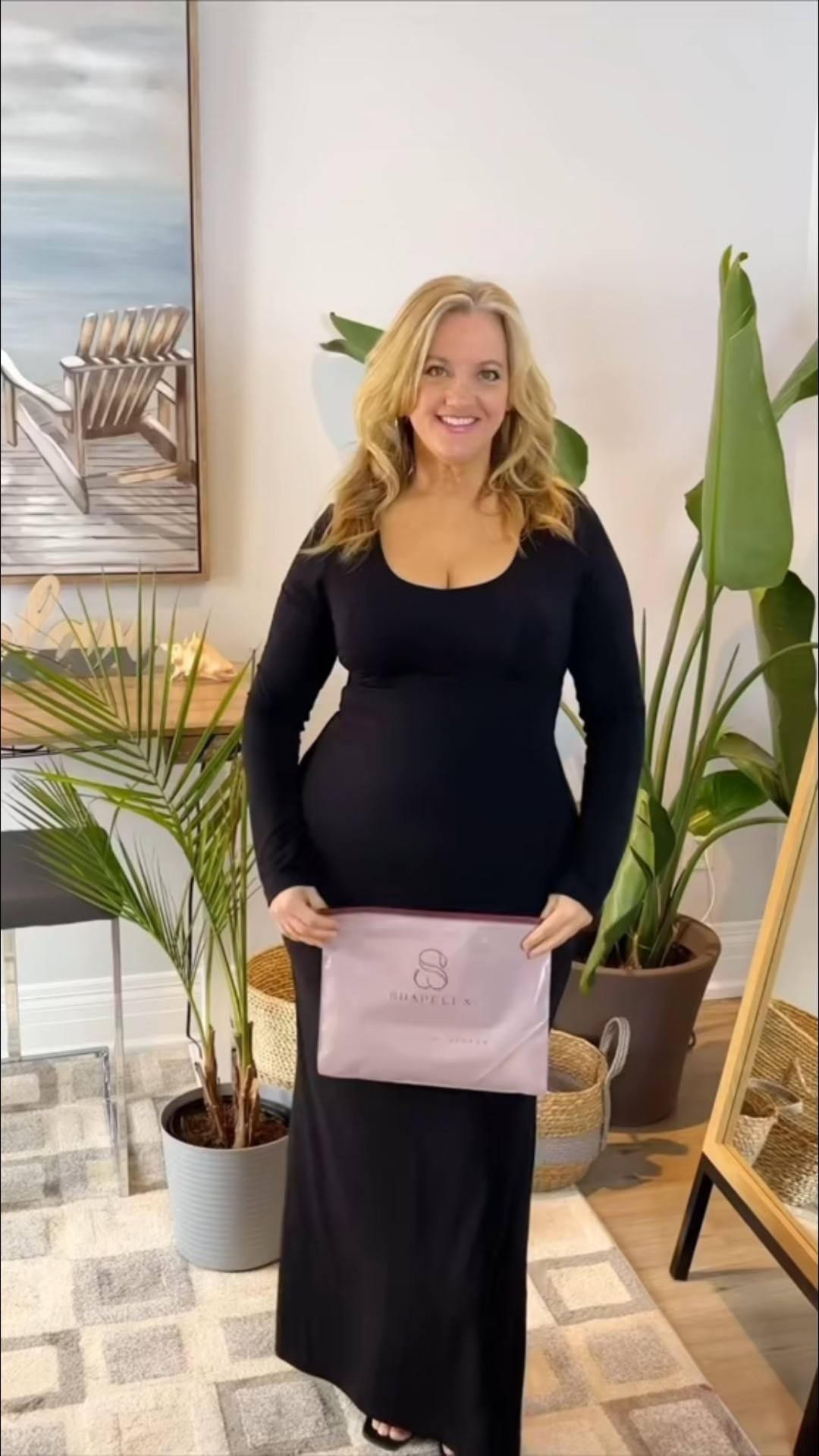 I love a long sleeve shaping dress from Shapellx that hugs your curves.  The shapewear is hidden underneath all-in-one and it’s so comfy.  

#LTKMidsize