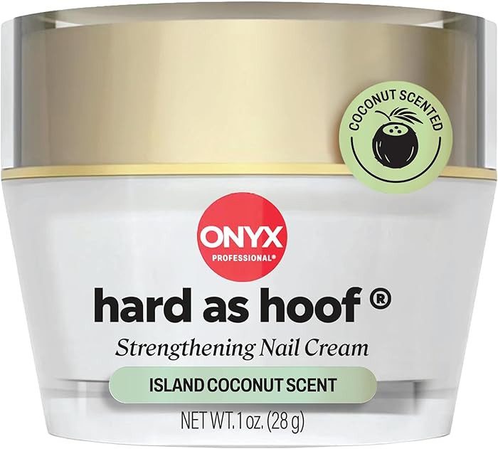 Onyx Professional Hard as Hoof Nail Strengthening Cream, Island Coconut Scent - Nail Growth and C... | Amazon (US)