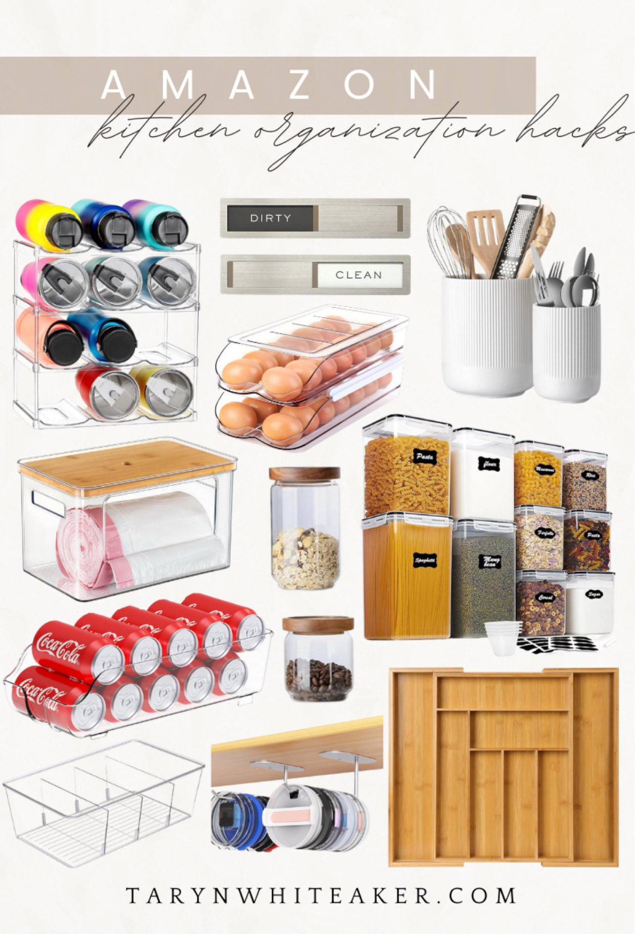 Amazon kitchen organization hacks that actually work. Simple storage solutions for cabinets, drawers, pantry shelves, and countertops to keep everything tidy and functional. Great ideas for a kitchen organization refresh, small kitchen storage, pantry organization, and everyday home organization using affordable finds that make a big difference.

#LTKSeasonal #LTKHome #LTKfoodie