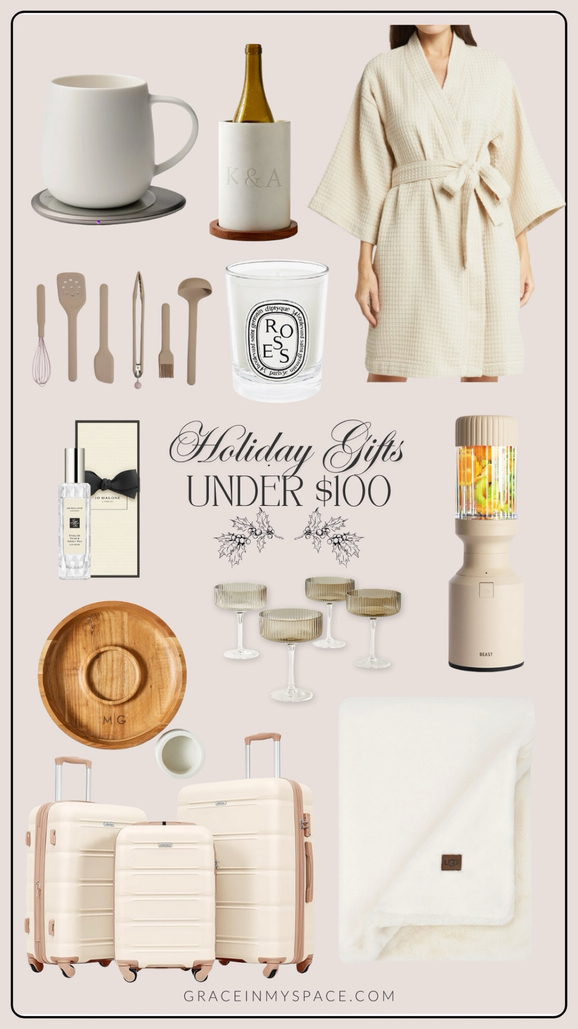 Holiday Gifts Under $100 🎄 I know it still might seem early, but starting your seasonal shopping ahead of time is your best bet for finding gifts that you’re actually excited to give. I personally love shopping by price point, and sourcing gifts under $100 seems to be a sweet spot. There are so many great options out there that stick within this budget, like a nice blender, cozy robe, and luxe blanket. Sharing more of my favorite picks here! 

#LTKSeasonal #LTKGiftGuide #LTKHoliday