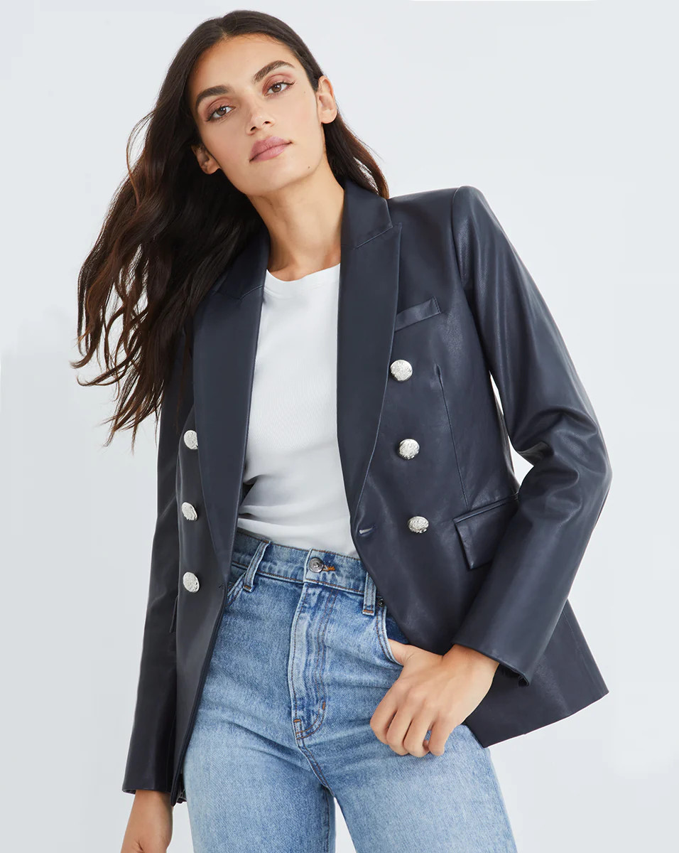 Miller Leather Dickey Jacket | Veronica Beard