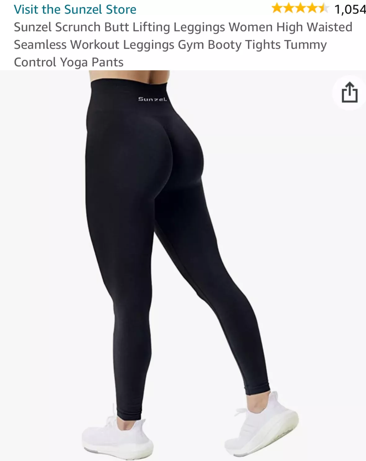 Sunzel Scrunch Gym Leggings for Women Butt Lifting Yoga Workout