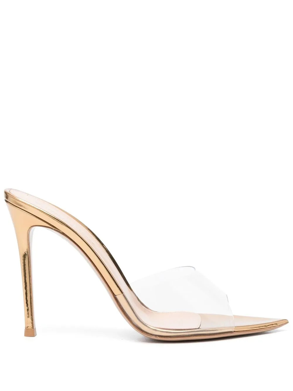 Gianvito Rossi Elle 105mm Transparent Mules - Farfetch | Farfetch Global