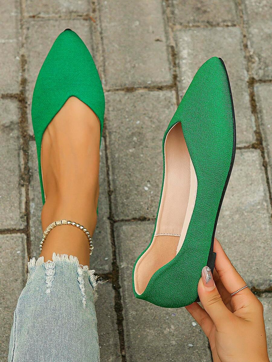 Autumn Fashionable Pointed Toe Women's Flat Shoes | SHEIN
