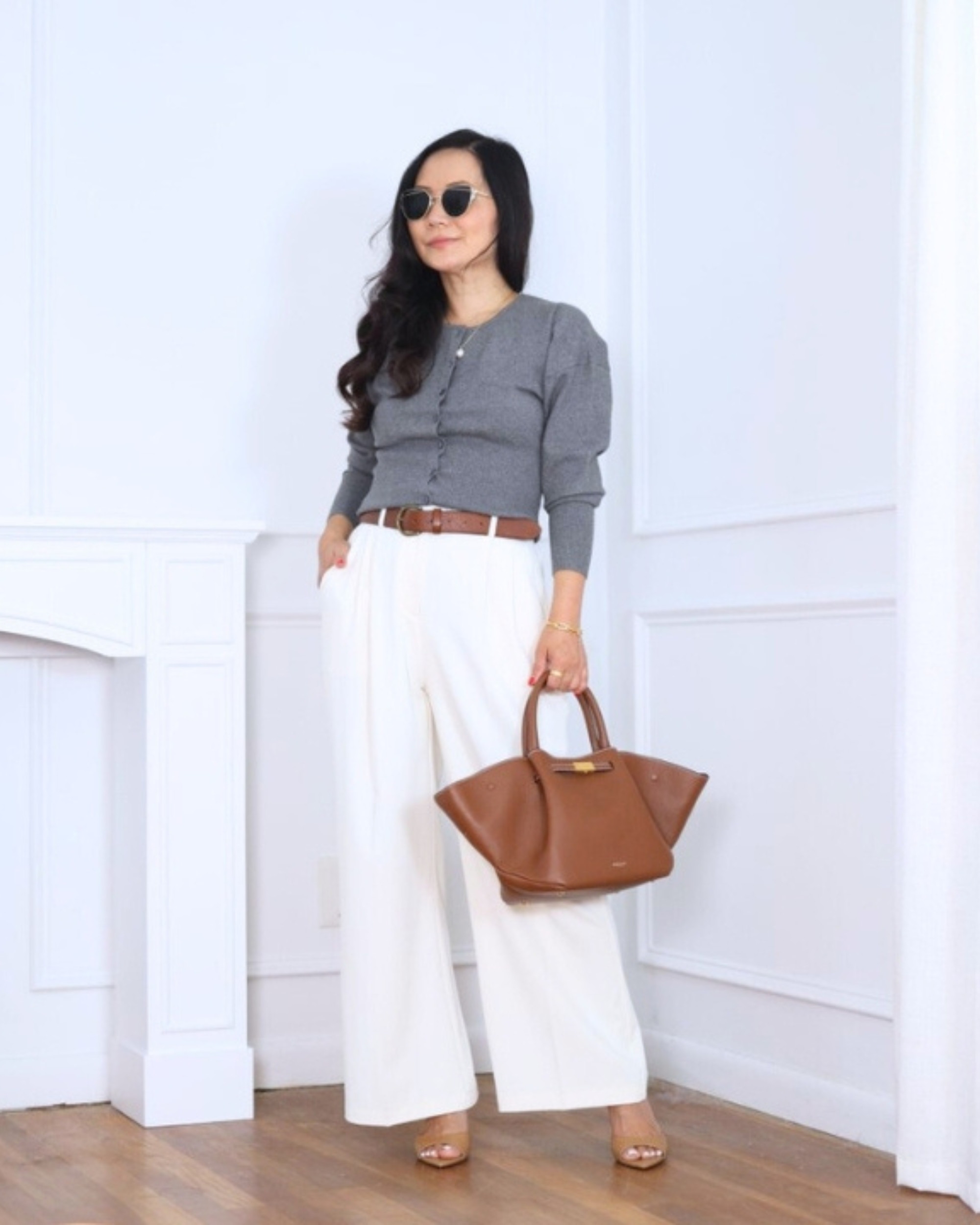 Wearing a cardigan and effortless pants from Aritzia — a chic, cozy combo that nails laid-back elegance. I'm 5'2, wearing size S. 

 #LTKOver40 #LTKPetite #LTKStyleTip