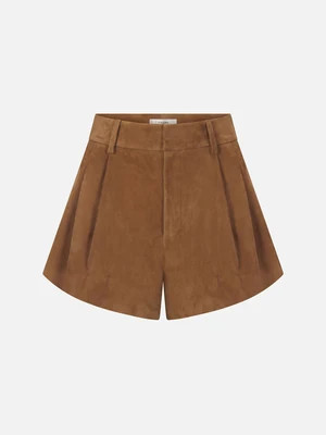 The Suede Slant Short -- Chai - 4 / Chai | Frame Denim
