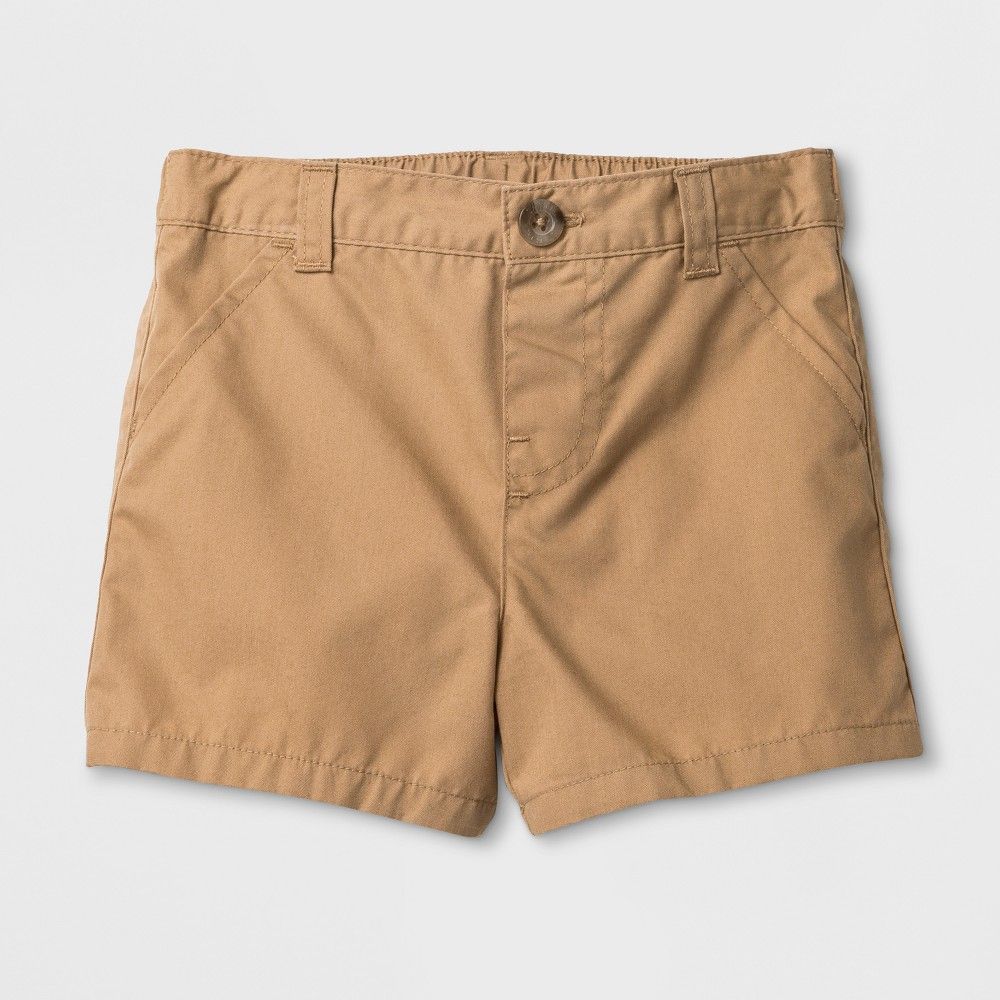 Baby Boys' Chino Shorts - Cat & Jack Khaki Newborn, Beige | Target