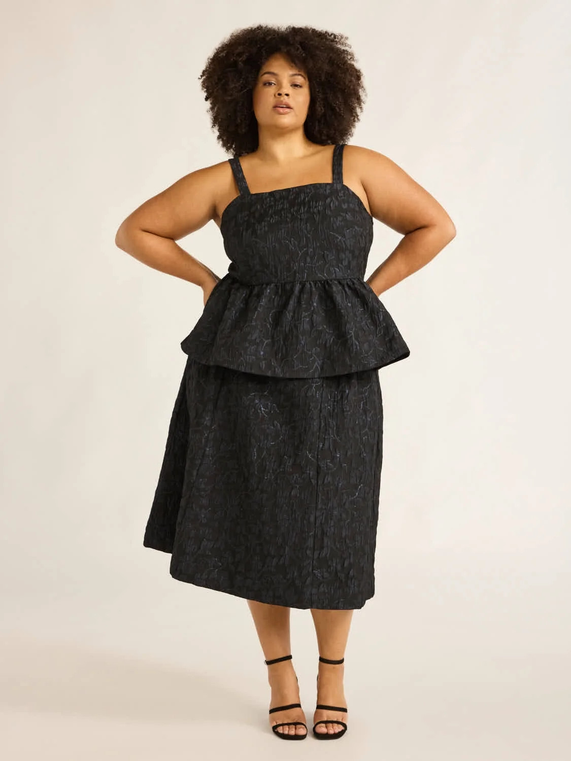 Scoop Women's and Women's Plus Jacquard Midi Skirt, Sizes XS-4X - Walmart.com | Walmart (US)