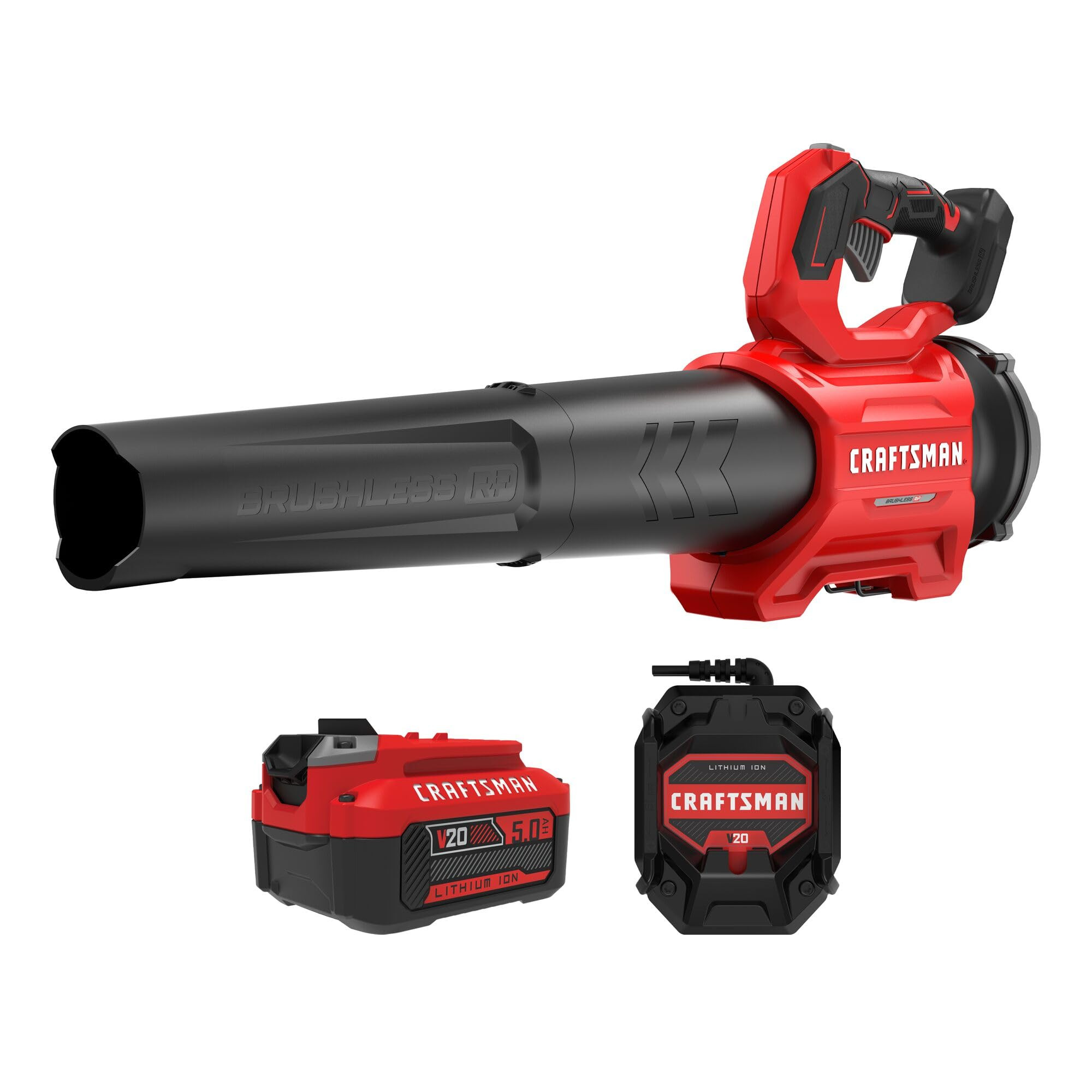 CRAFTSMAN Leaf Blower Cordless with Battery and Charger V20 RP, Up to 110 MPH Power, Handheld Ele... | Amazon (US)