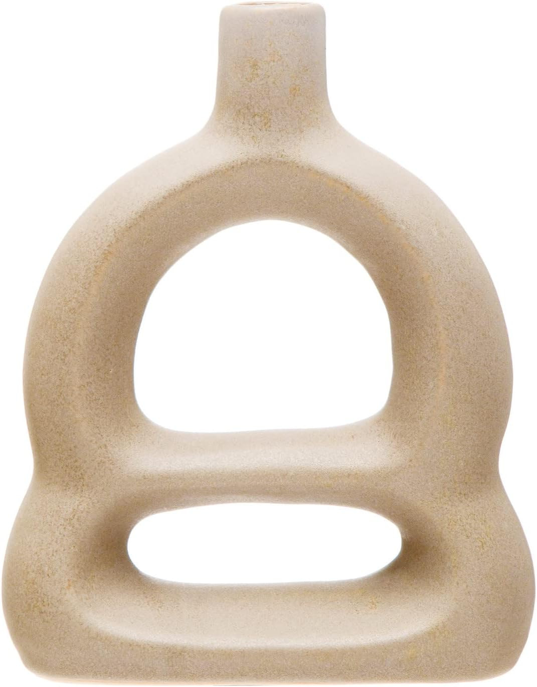 Bloomingville Stoneware Sculptural, Tan Vase | Amazon (US)