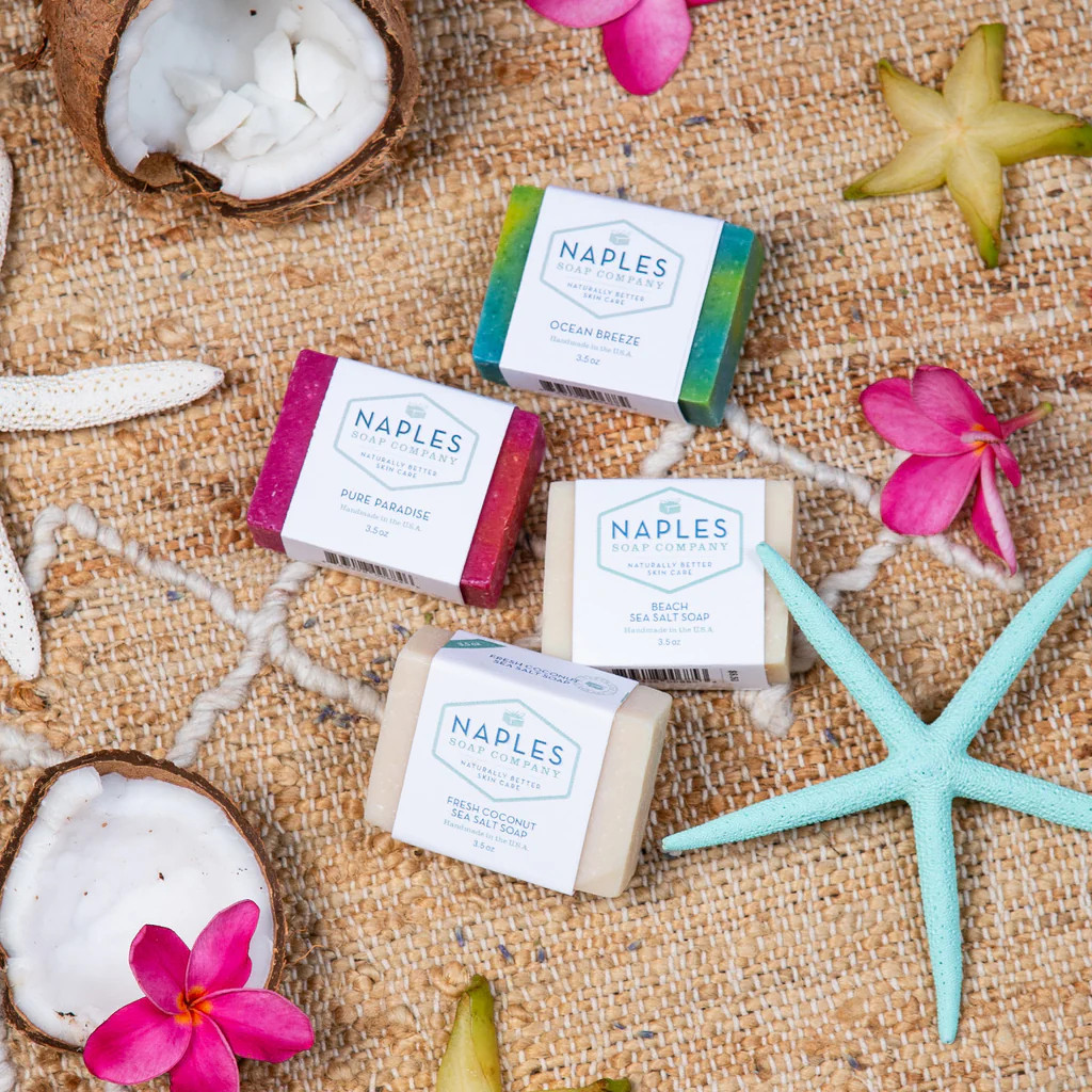 Beach Vibes Sea Salt Soap Stack | Naples Soap Company