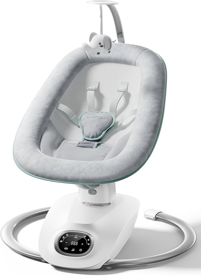 Momcozy CocoSway Electric Baby Swing for Infant, 180° Rotating Seat, 6 Parent-Like Sway Motions ... | Amazon (US)