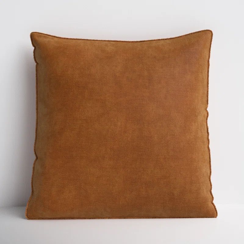 Fiddlewood Fringed Cotton Pillow Cover | Wayfair North America